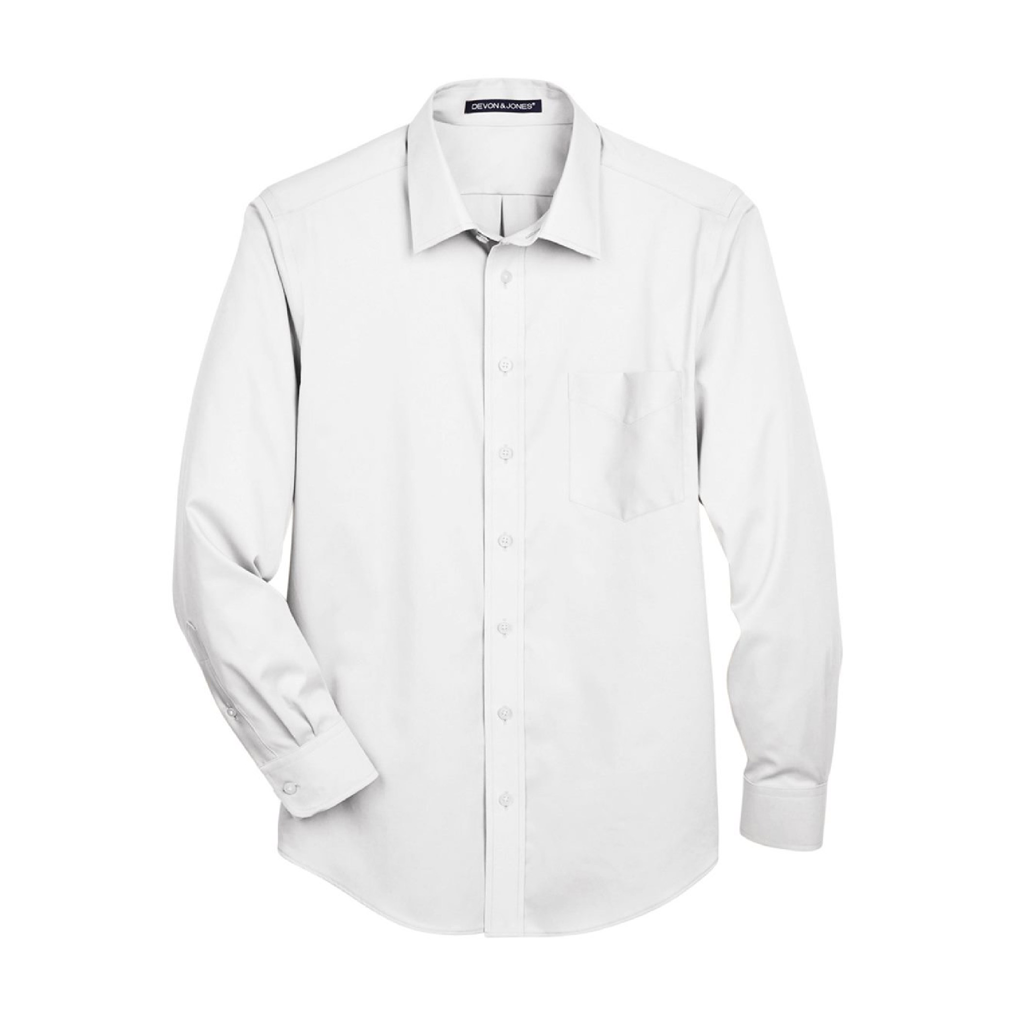 Devon & Jones Crown Collection Solid Stretch Twill Woven - White