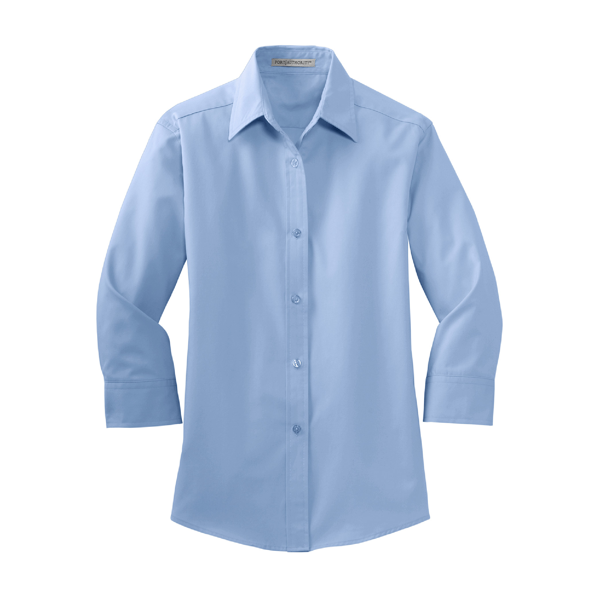 Port Authority Women's 3/4-Sleeve Easy Care Shirt - Light Blue