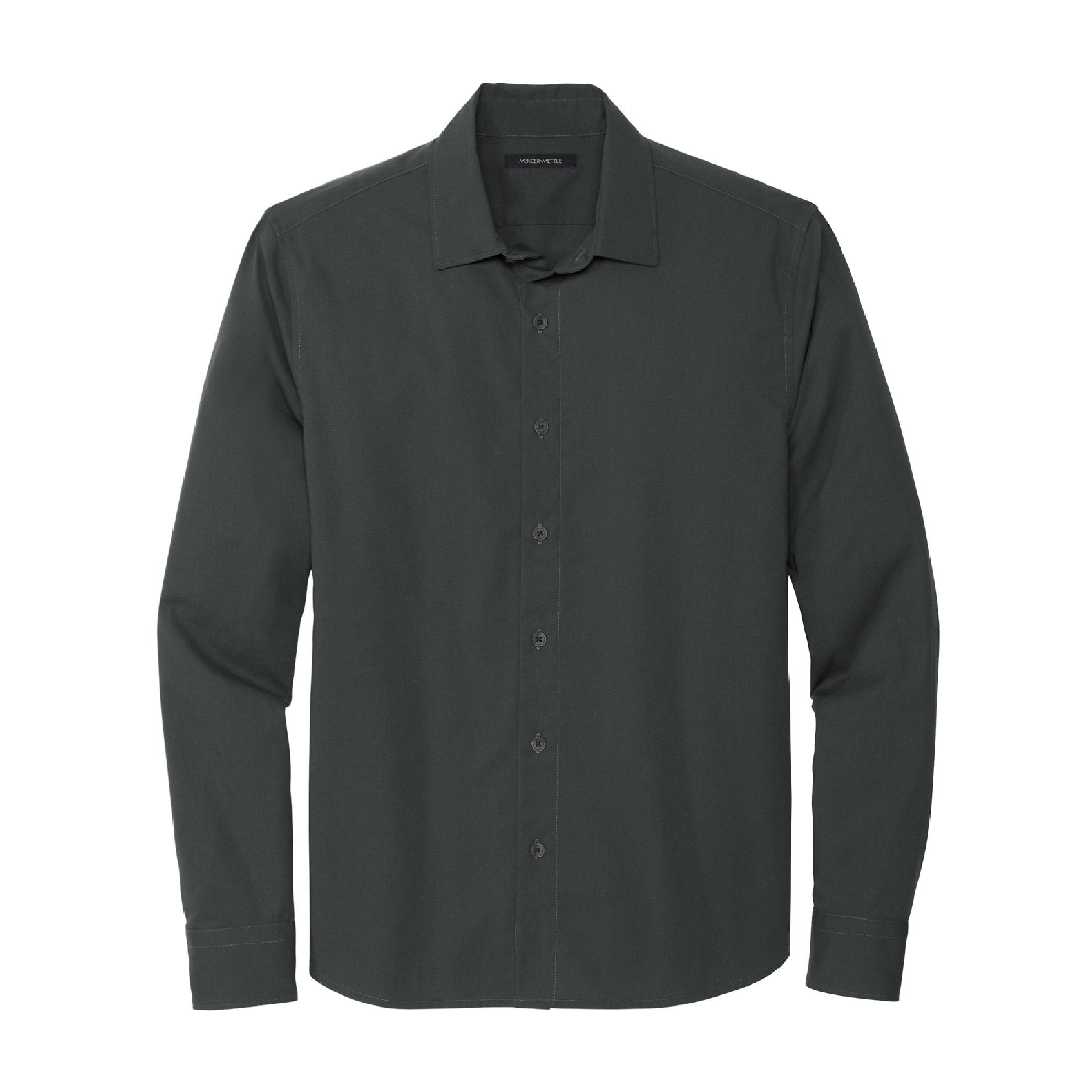 Mercer+Mettle Long Sleeve Stretch Woven Shirt - Anchor Grey