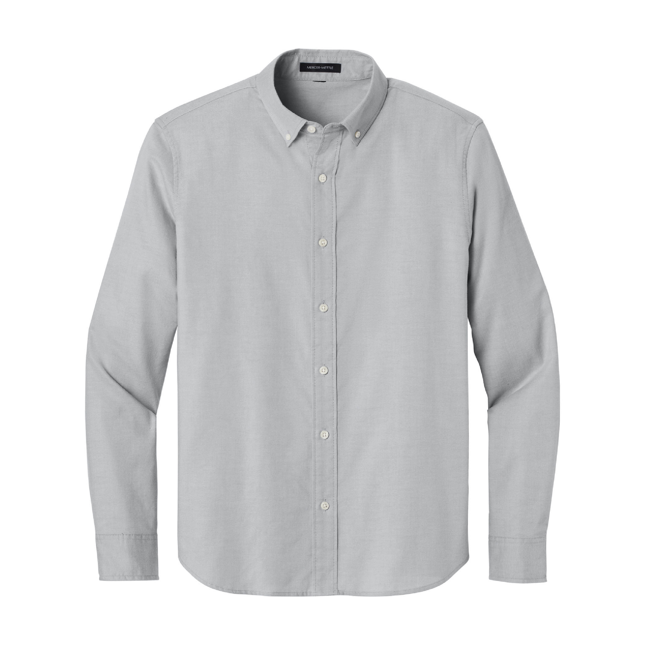 Mercer+Mettle Long Sleeve Modern Oxford Shirt - Gusty Grey