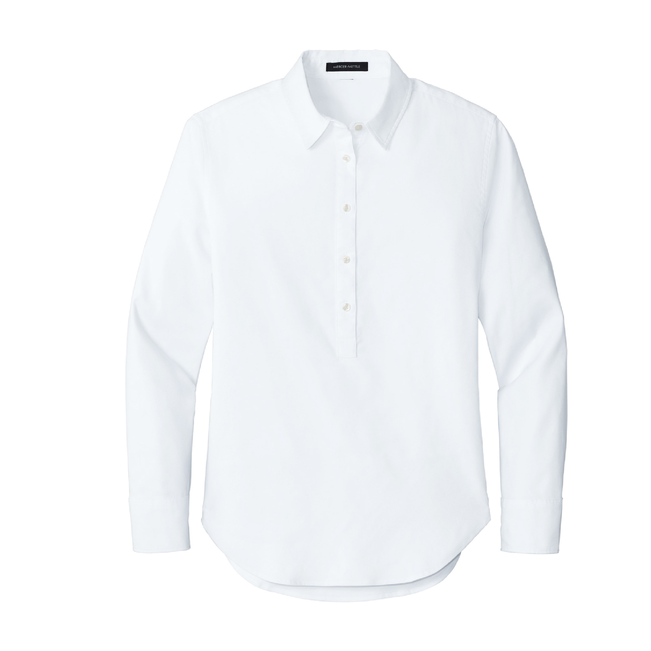 Mercer+Mettle Women's Long Sleeve Modern Oxford Shirt - White