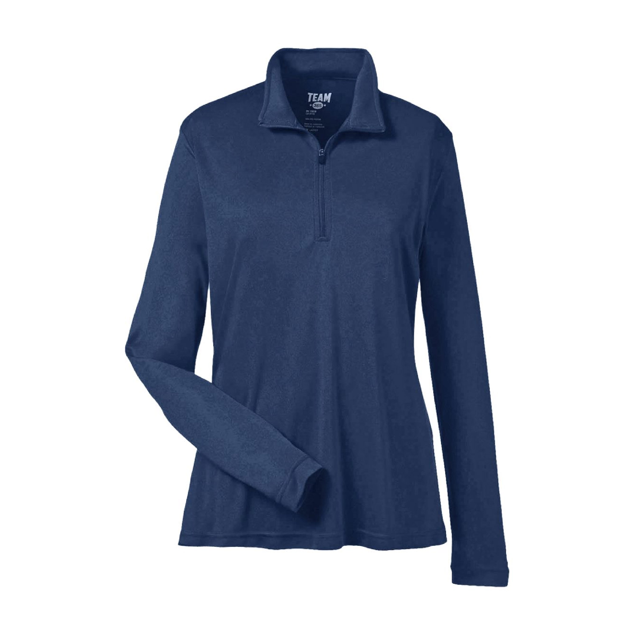Team 365 Women's Zone Performance Quarter Zip Pullover - Navy