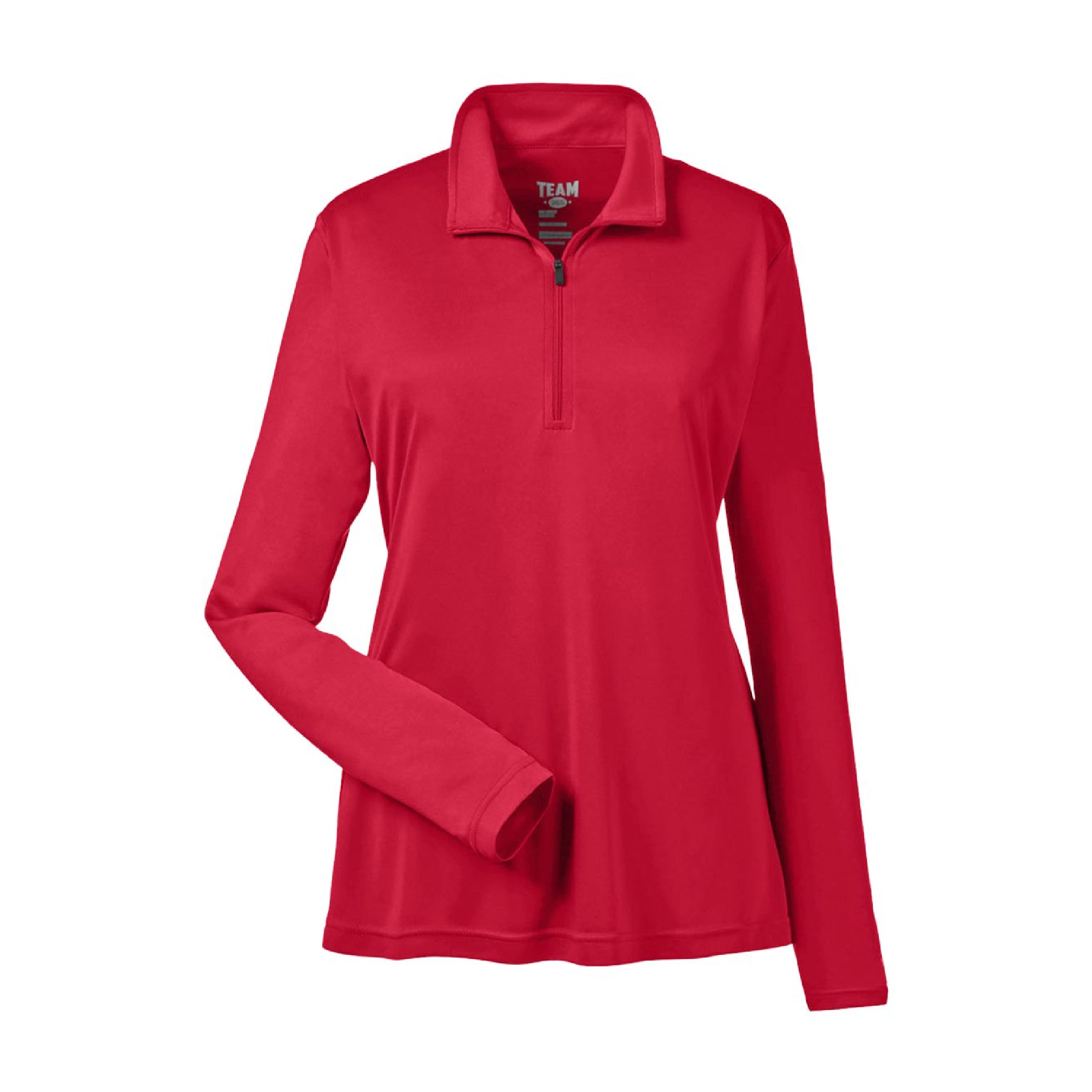 Team 365 Women's Zone Performance Quarter Zip Pullover - Red
