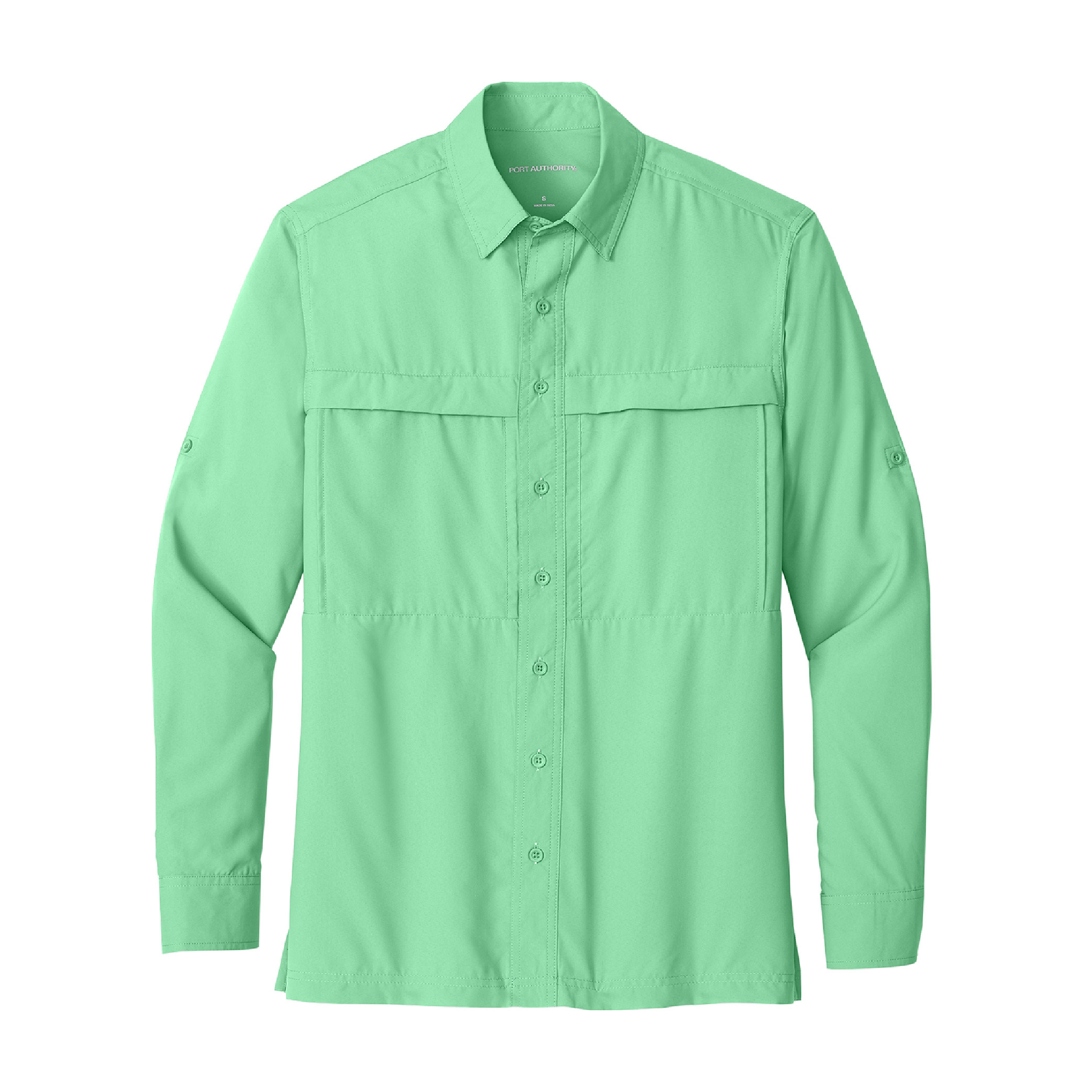 Port Authority Long Sleeve UV Daybreak Shirt - Bright Seafoam