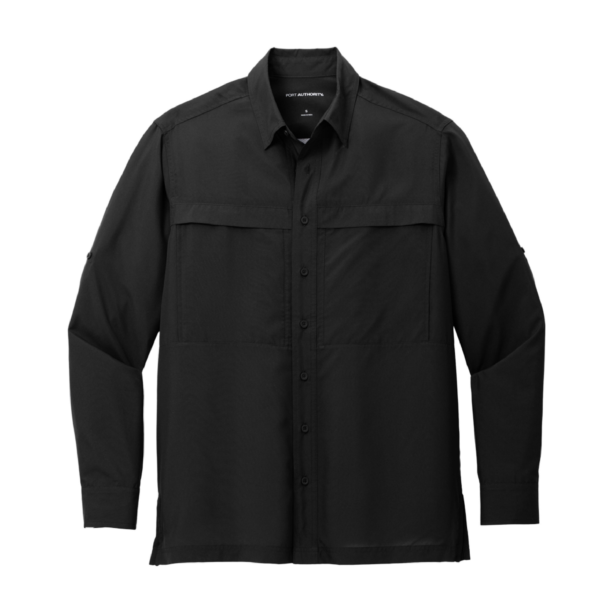 Port Authority Long Sleeve UV Daybreak Shirt - Deep Black