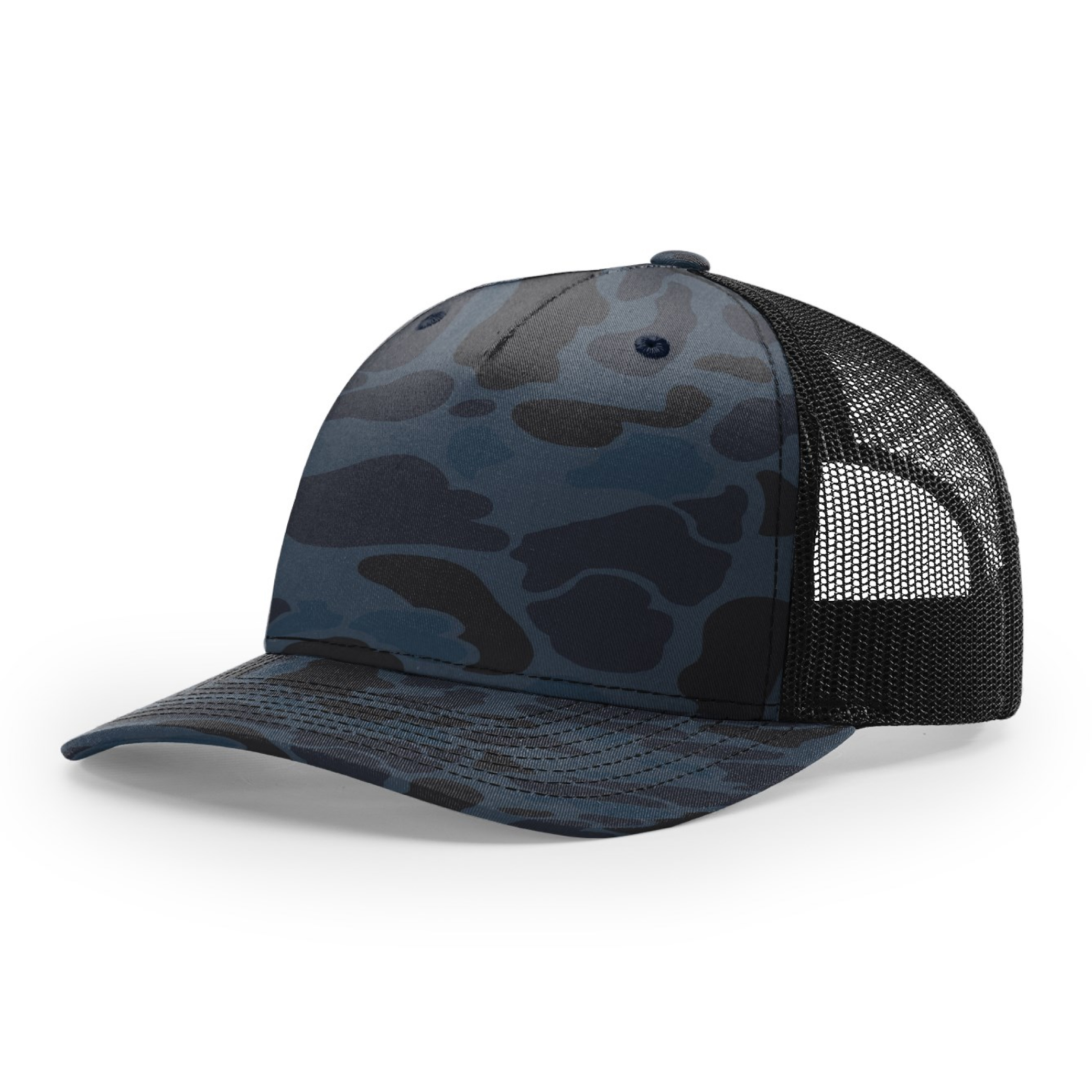 Printed 5 Panel Trucker Cap Duck Camo