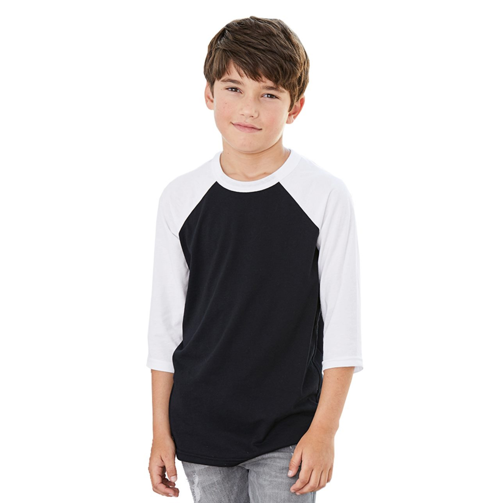 BELLA + CANVAS - Youth Three-Quarter Sleeve Baseball Tee - 3200Y