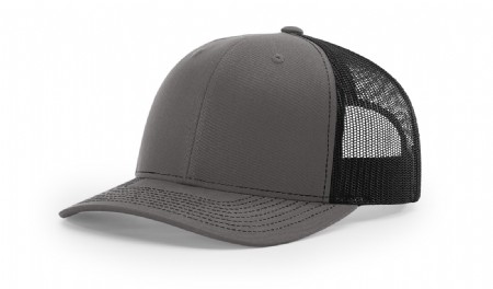 Richardson Mesh Back Cap - Charcoal/Black