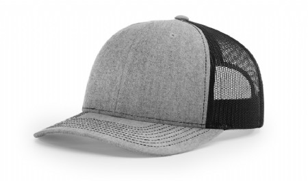 Richardson Mesh Back Cap - Heather Grey/Black