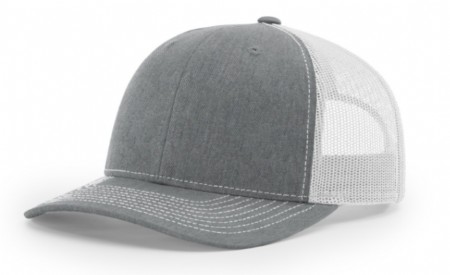 Richardson Mesh Back Cap - Heather Grey/Light Grey