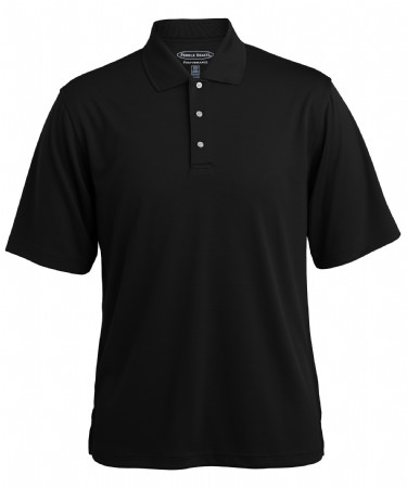 Men's Pebble Beach Horizontal Textured Polo - Black