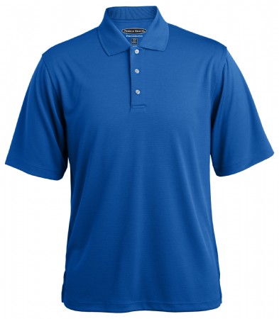 Men's Pebble Beach Horizontal Textured Polo - Cobalt