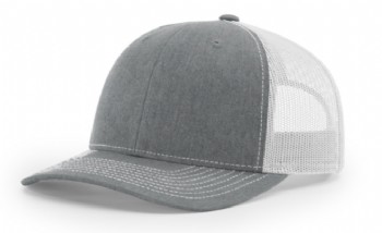 Richardson Mesh Back Cap - Heather Grey/Light Grey