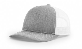 Richardson Mesh Back Cap - Heather Grey/White