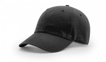 Richardson Washed Chino Cap - Black - M/L