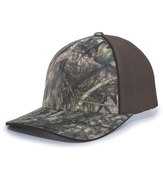 Pacific Headwear Camo Trucker Flexfit Cap - Break Up Country/Brown