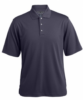 Men's Pebble Beach Horizontal Textured Polo - Charcoal