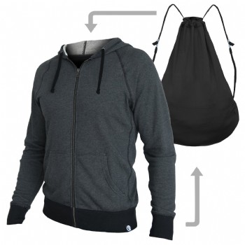 Quikflip Hero Zip Hoodie - Charcoal