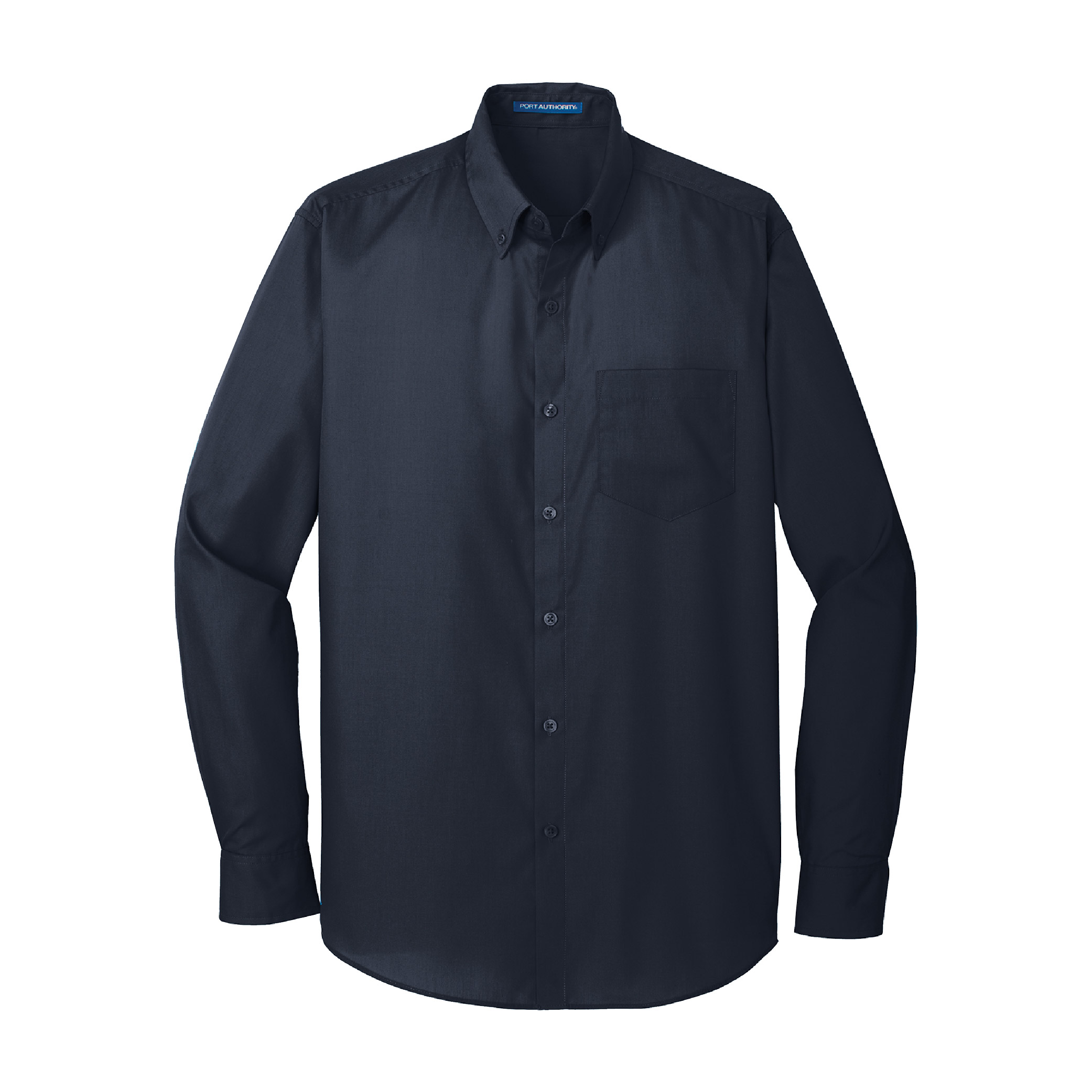 Port Authority Long Sleeve Carefree Poplin Shirt - River Blue Navy